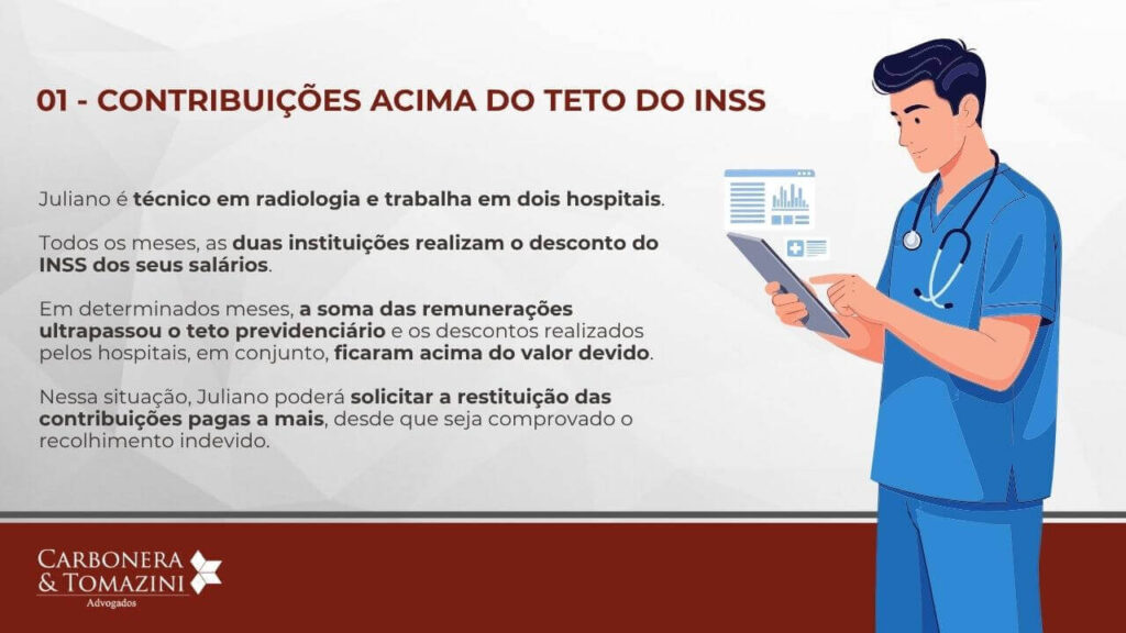 Restituição do INSS - Contribuições a cima do teto